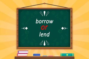 فرق بین« lend و borrow»